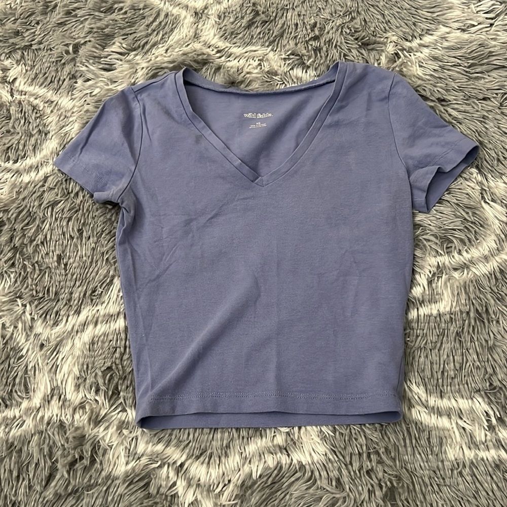 V neck crop top
